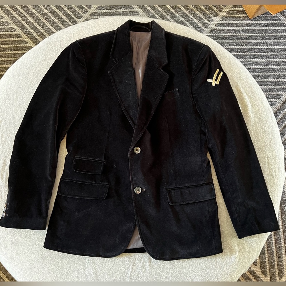 WILLIAM RAST Men’s Medium Velvet Two Button Blazer Jacket Orig $298
